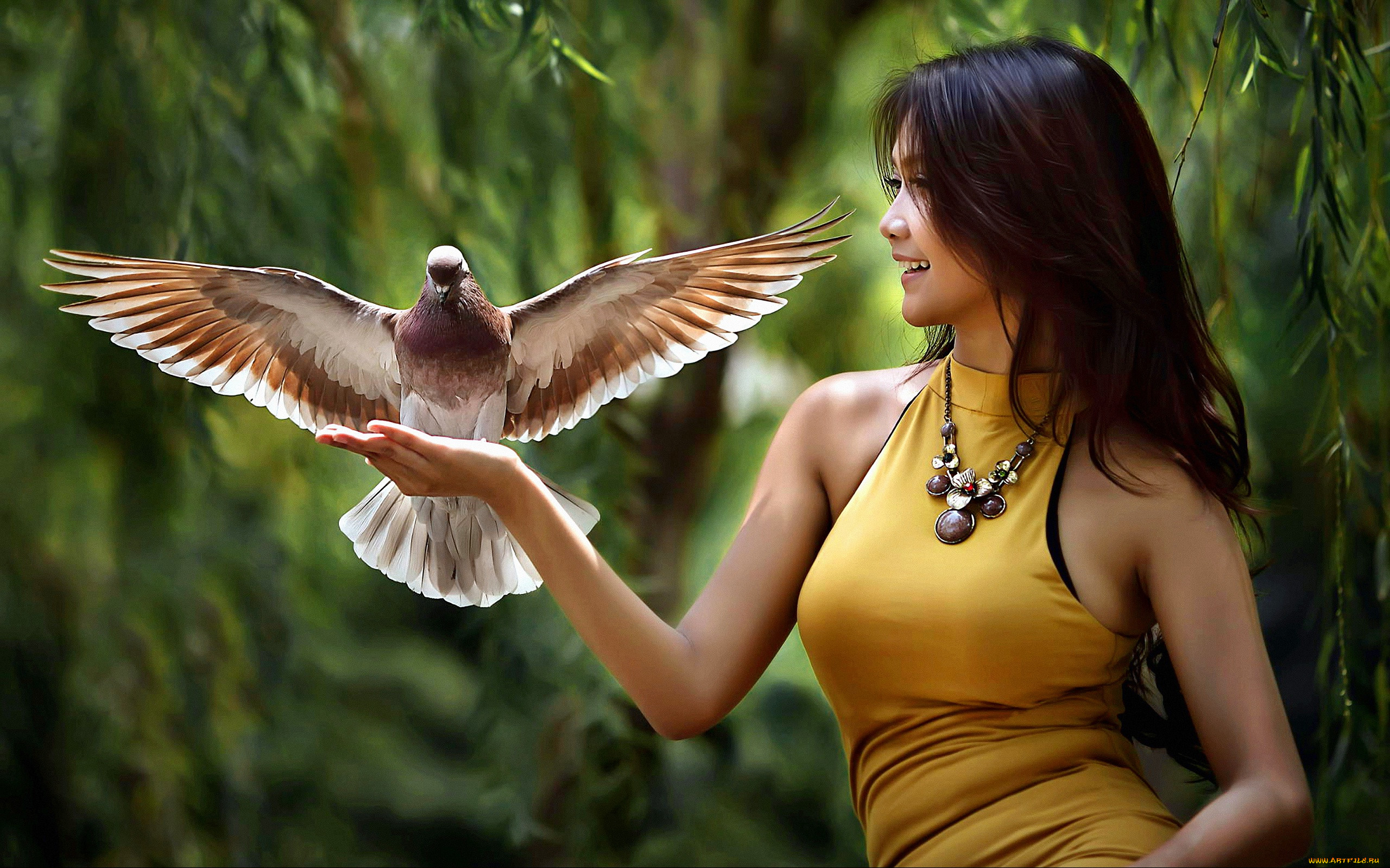 Птица бережная. Девушка с птичкой. Девушка с голубем. Фотосессия с голубями. Девушка с птичкой в руках.